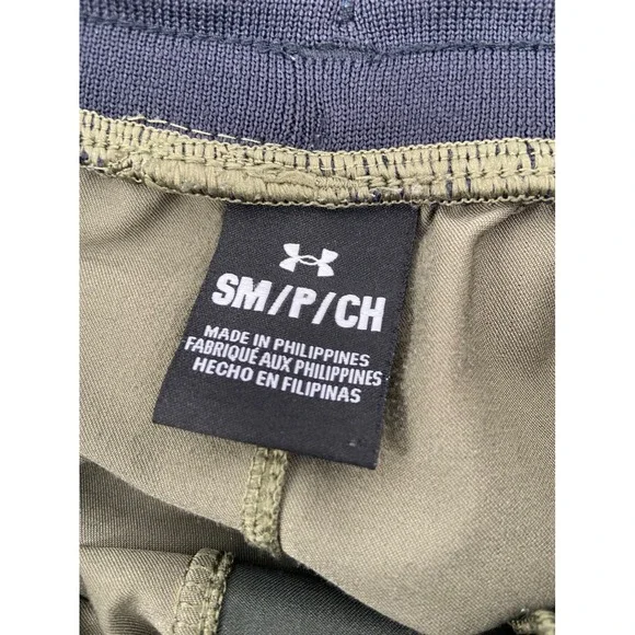 Under Armour Joggers Mens Small Green Camo Sportstyle Elite Gym Pants Light Run - Picture 3 of 9